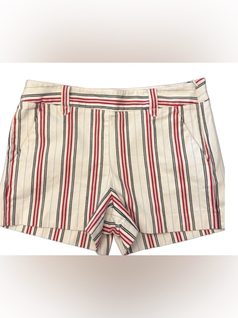 LOFT striped casual shorts- size 8